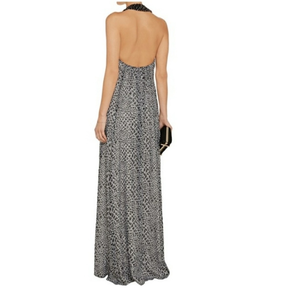 Diane Von Furstenberg Halter Silk Patterned Willemma Gown - Picture 2 of 12